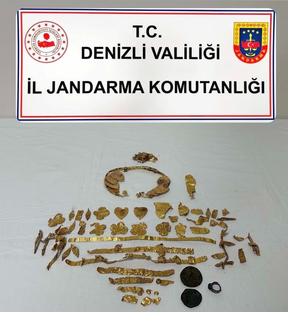 Denizli’de Hellenistik döneme ait diadem ele geçirildi