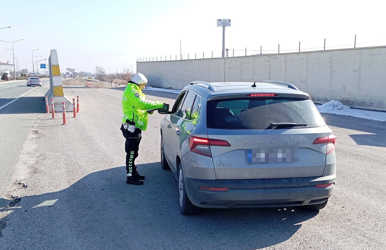 Şehirlerarası yollarda emniyet kemeri denetimi gerçekleştirildi
