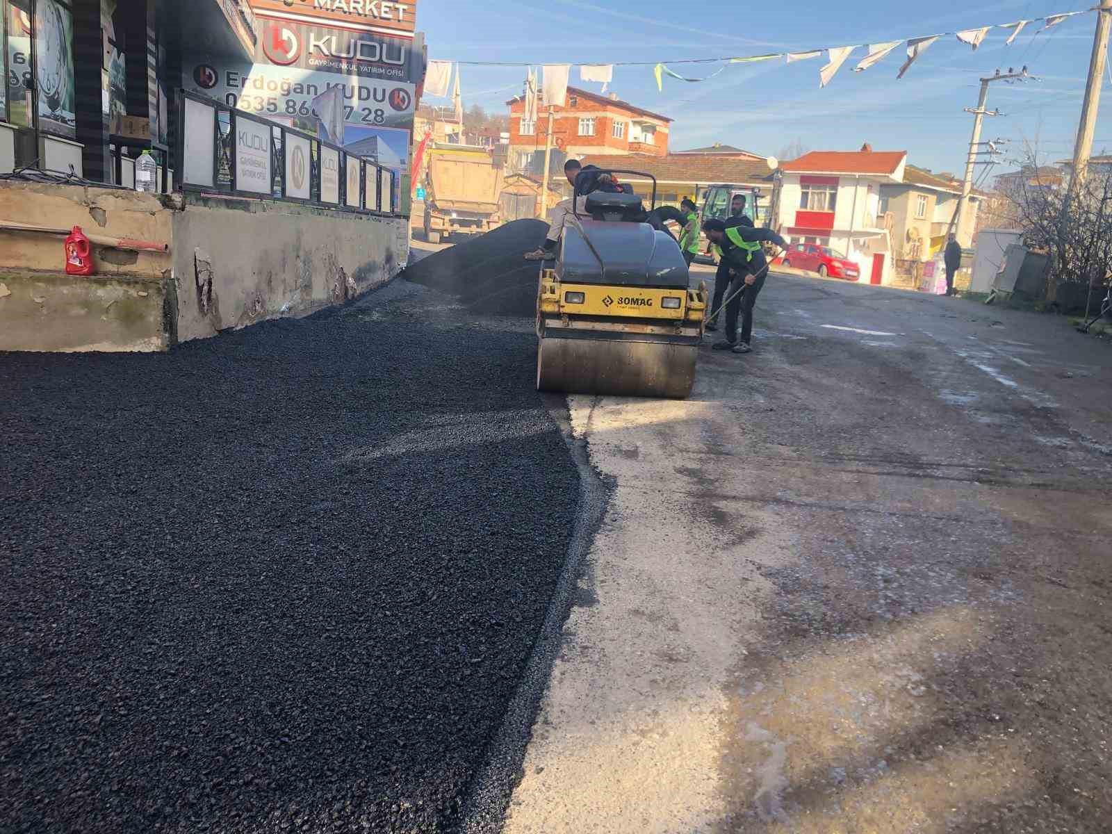 Gebze Cumaköy’de yol onarımı