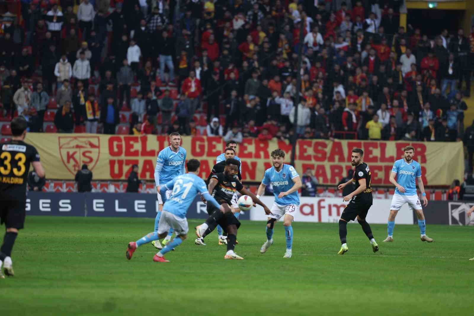 Trendyol Süper Lig: Kayserispor: 0 - Trabzonspor: 0 (Maç sonucu)
