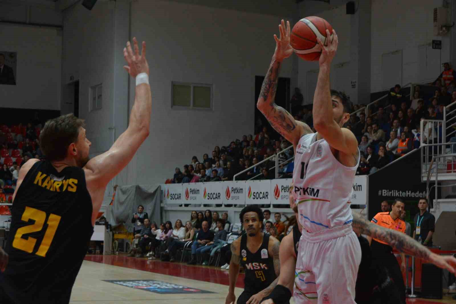 Türkiye Sigorta Basketbol Süper Ligi: Aliağa Petkimspor: 77 - Mersin Spor: 85
