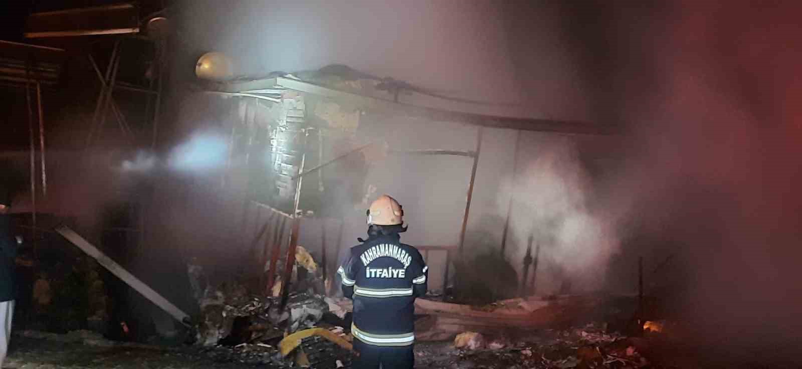 Kahramanmaraş’ta ev yangınında bir kişi öldü