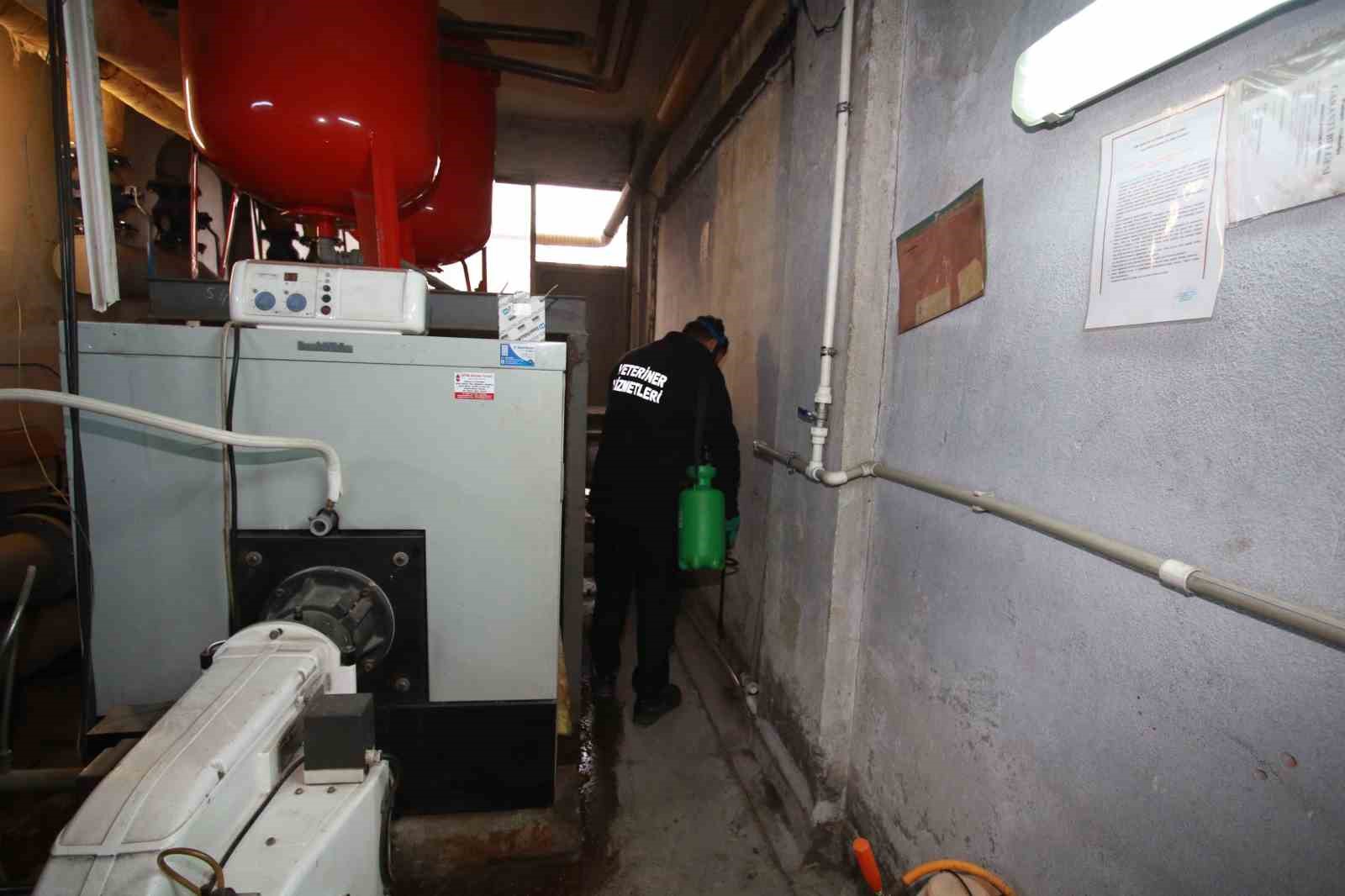 Yarıyıl tatilinde 890 okul ilaçlandı