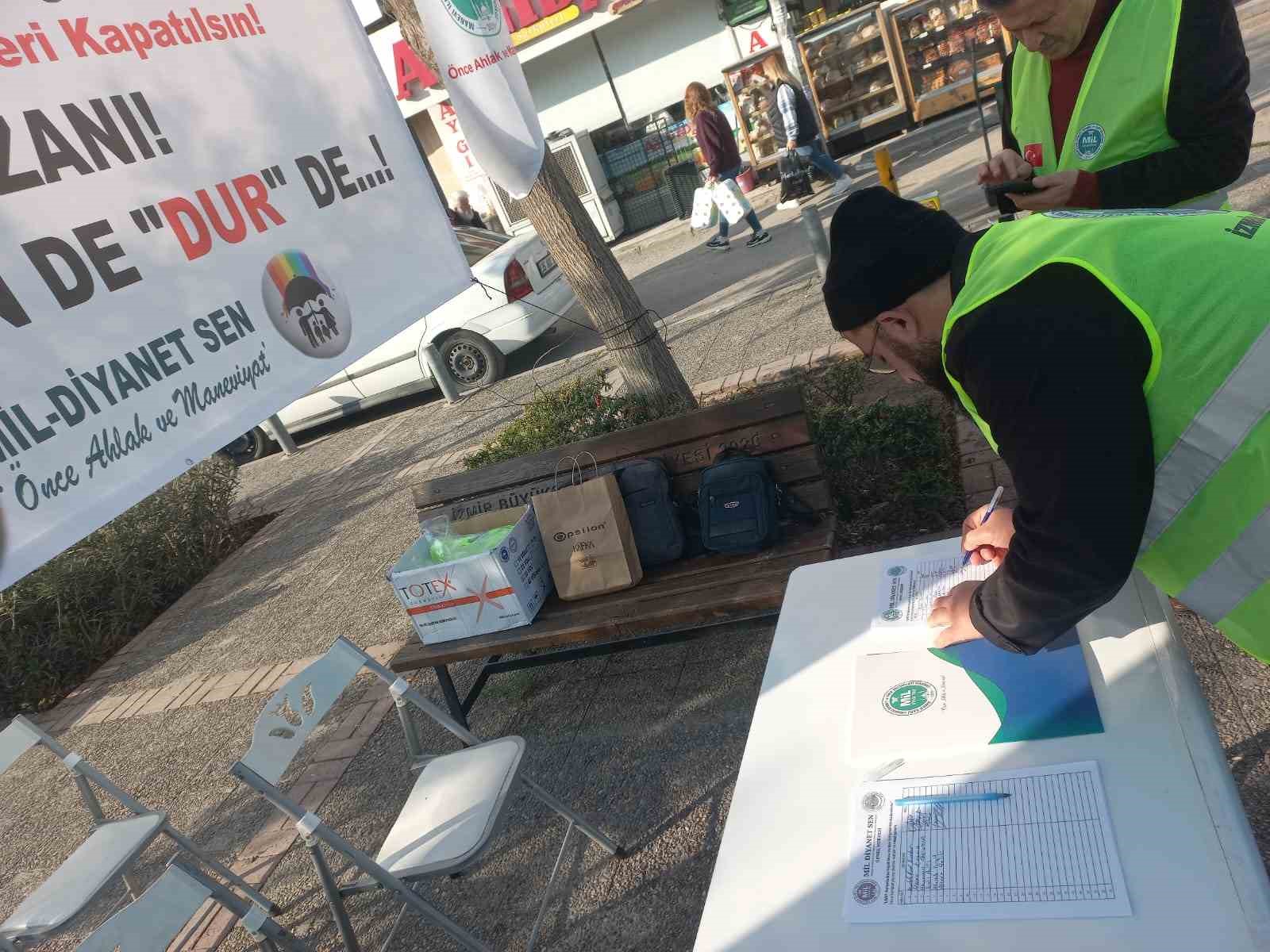 İzmir Mil-Diyanet Sen&rsquo;den LGBT derneklerinin kapatılması i&ccedil;in imza &ccedil;ağrısı
