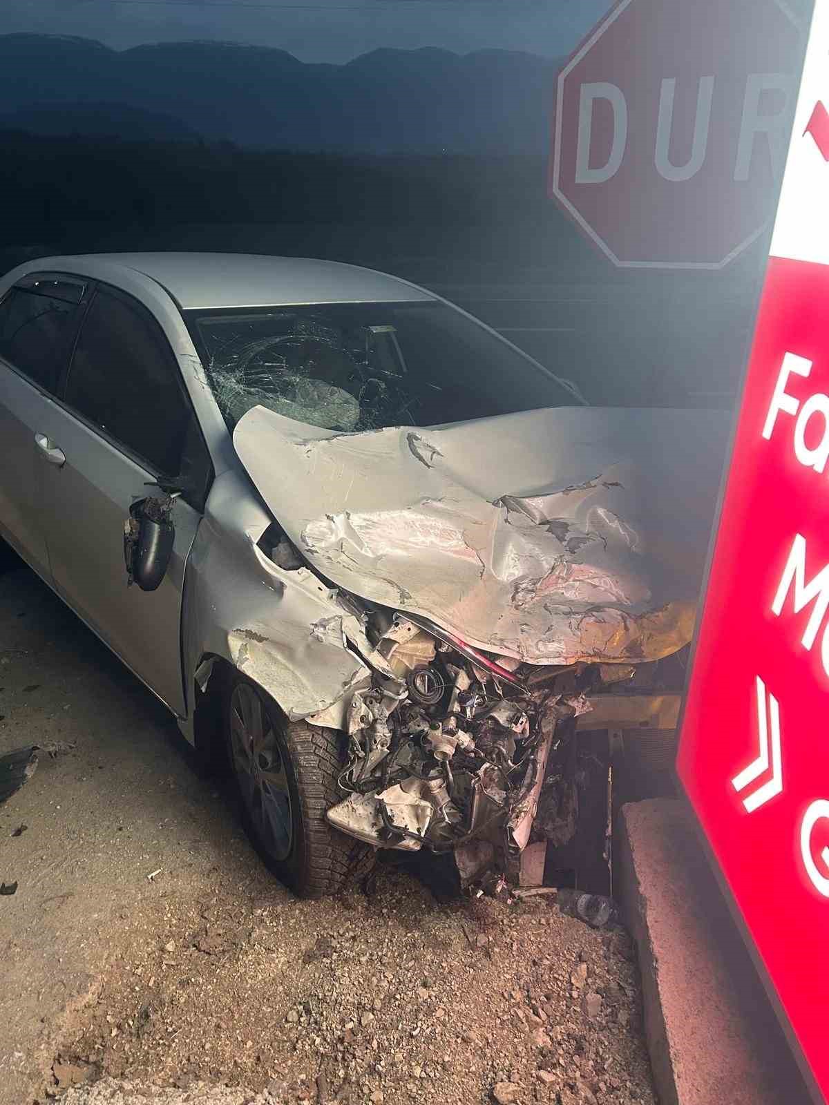 Bolu’da iki otomobil çarpıştı: 1 yaralı