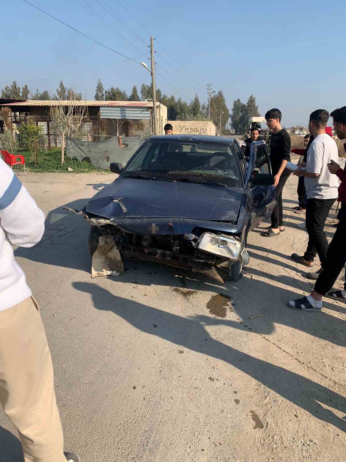 Kontrolden çıkan otomobilin dereye uçtuğu anlar kamerada
