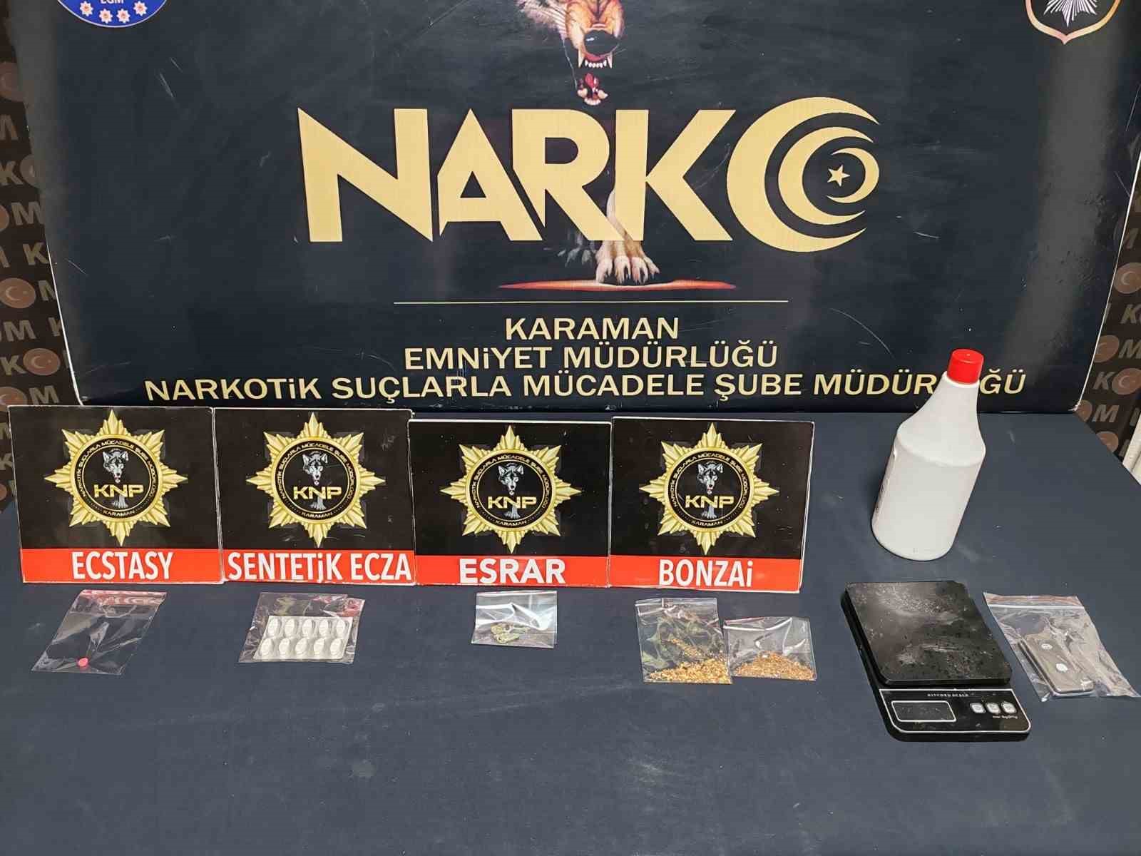 Karaman&rsquo;da asayiş uygulaması: 5 tutuklama
