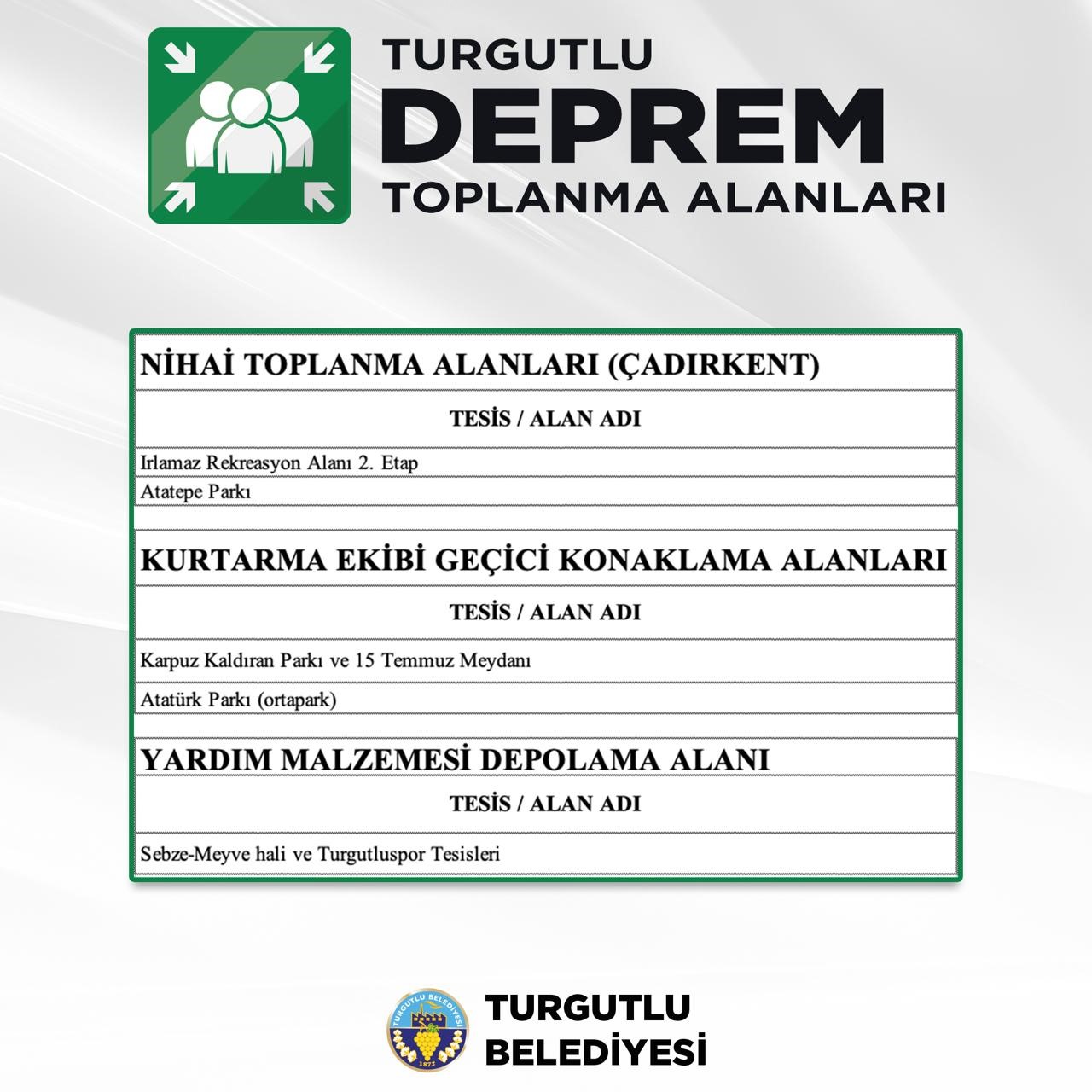 Turgutlu Belediyesinden 6 Şubat depremleri hatırlatması
