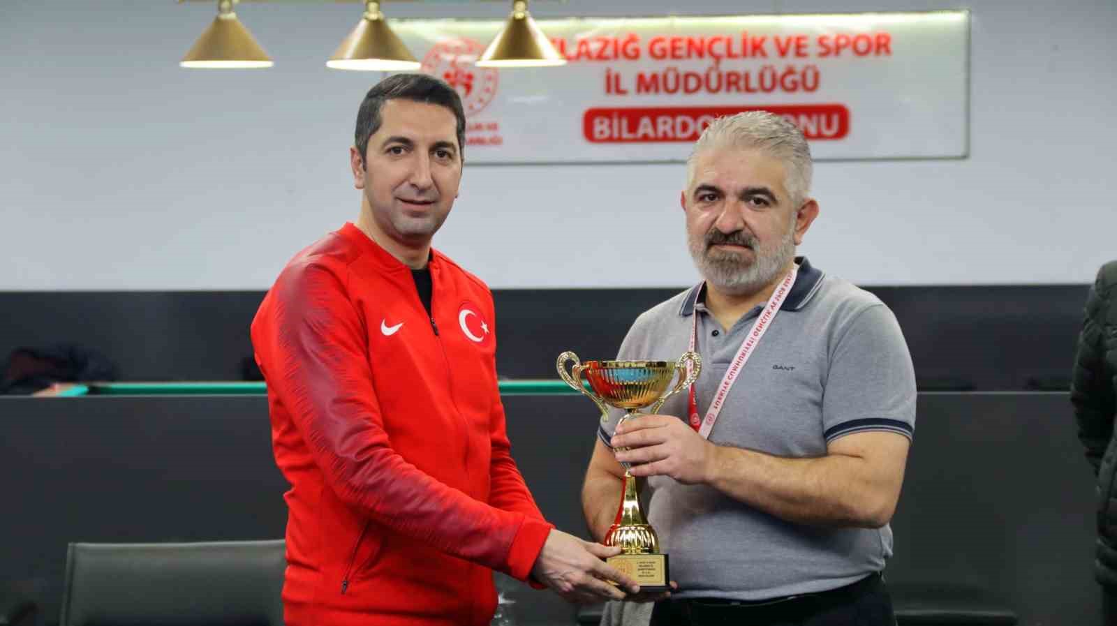 Elazığ’da bilardo şampiyonası sona erdi
