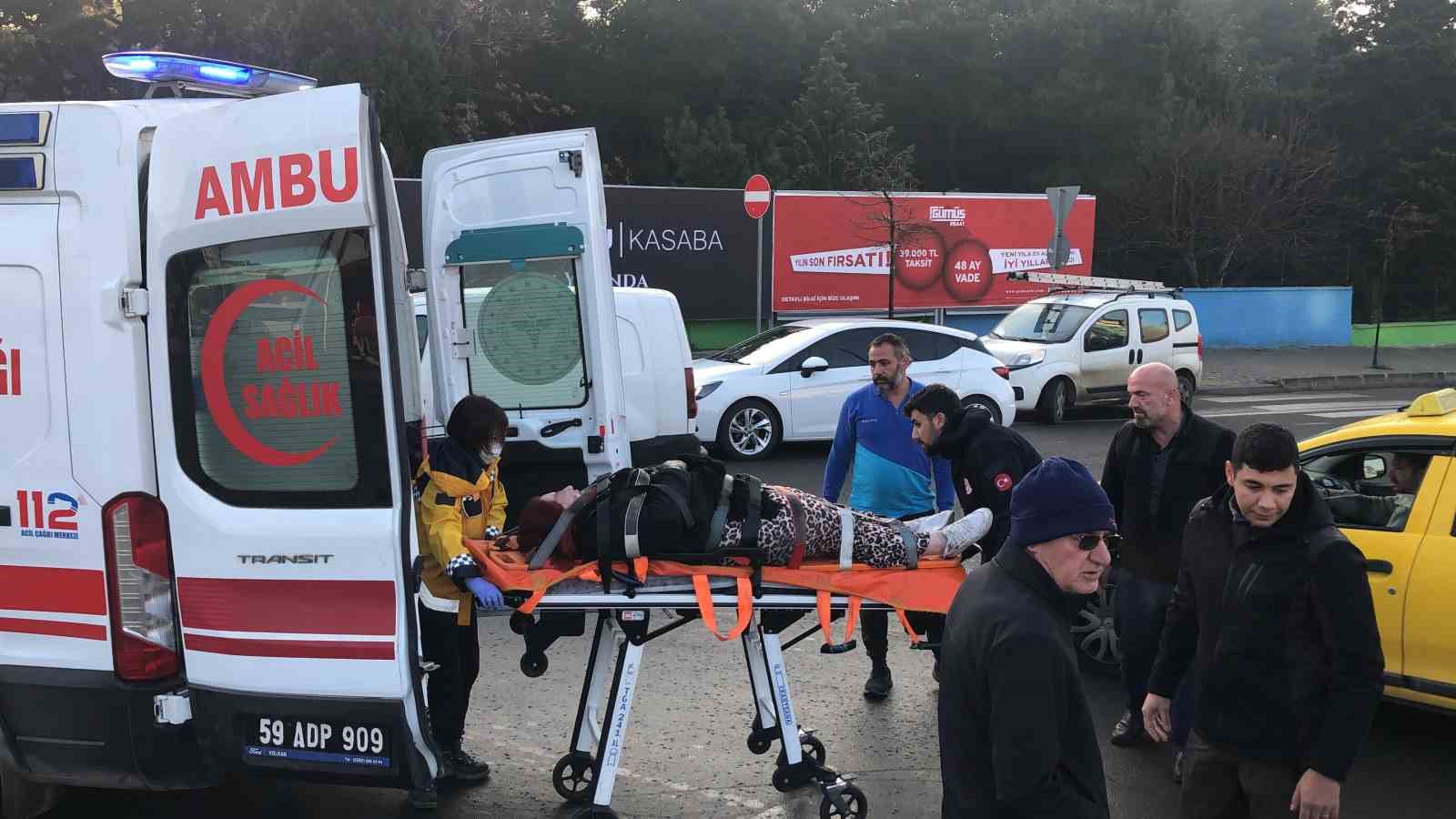 Tekirdağ’da kaygan zemin kazaya neden oldu: 1 yaralı