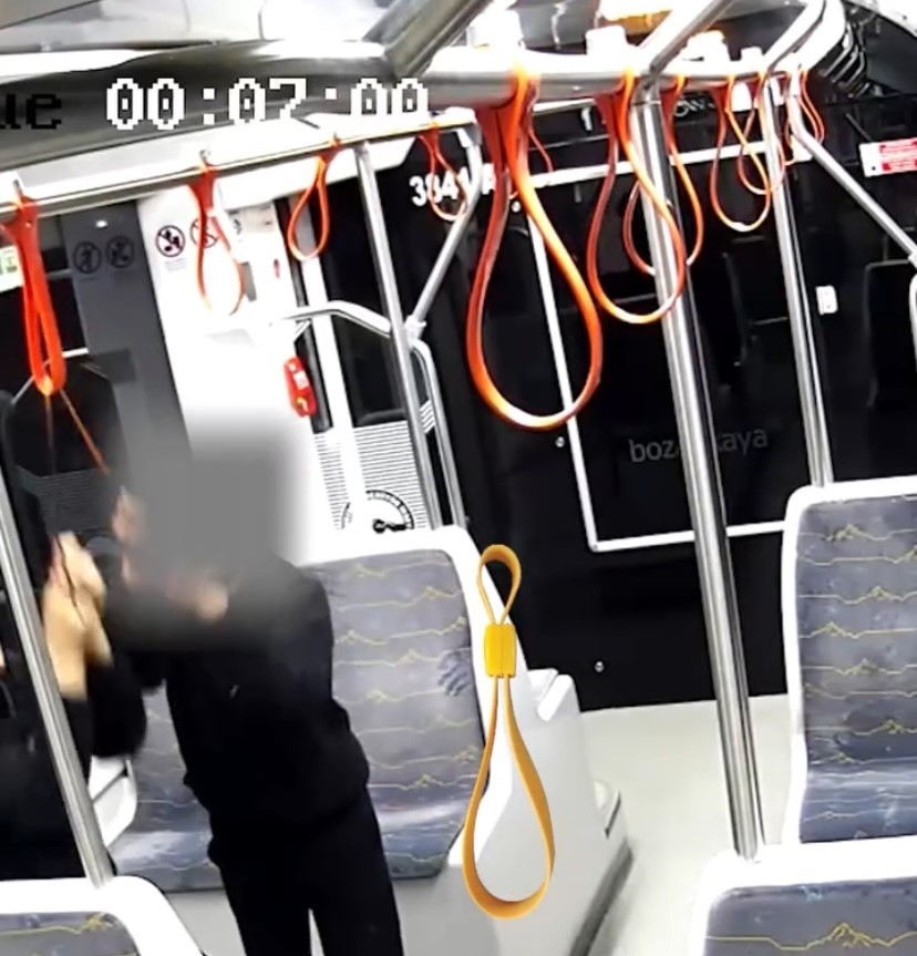 Kayseri’deki tramvay tutamaklarını kesen çocuklar yakalandı