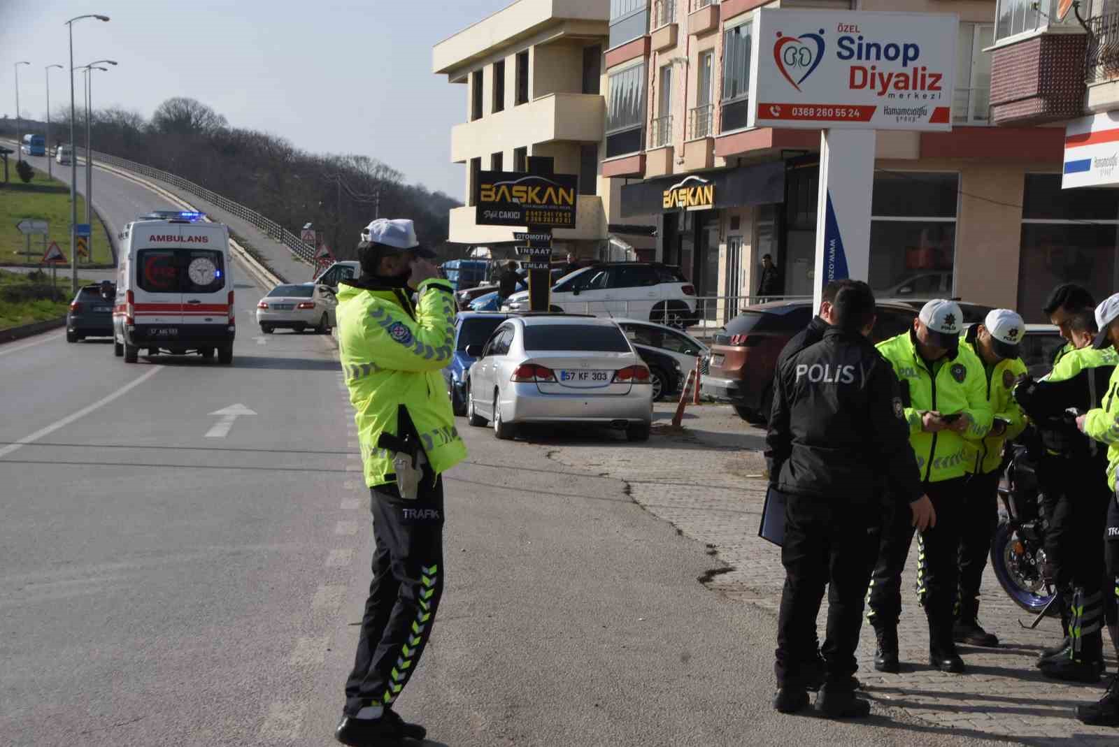 Sinop’ta trafik kazası: 1 yaralı