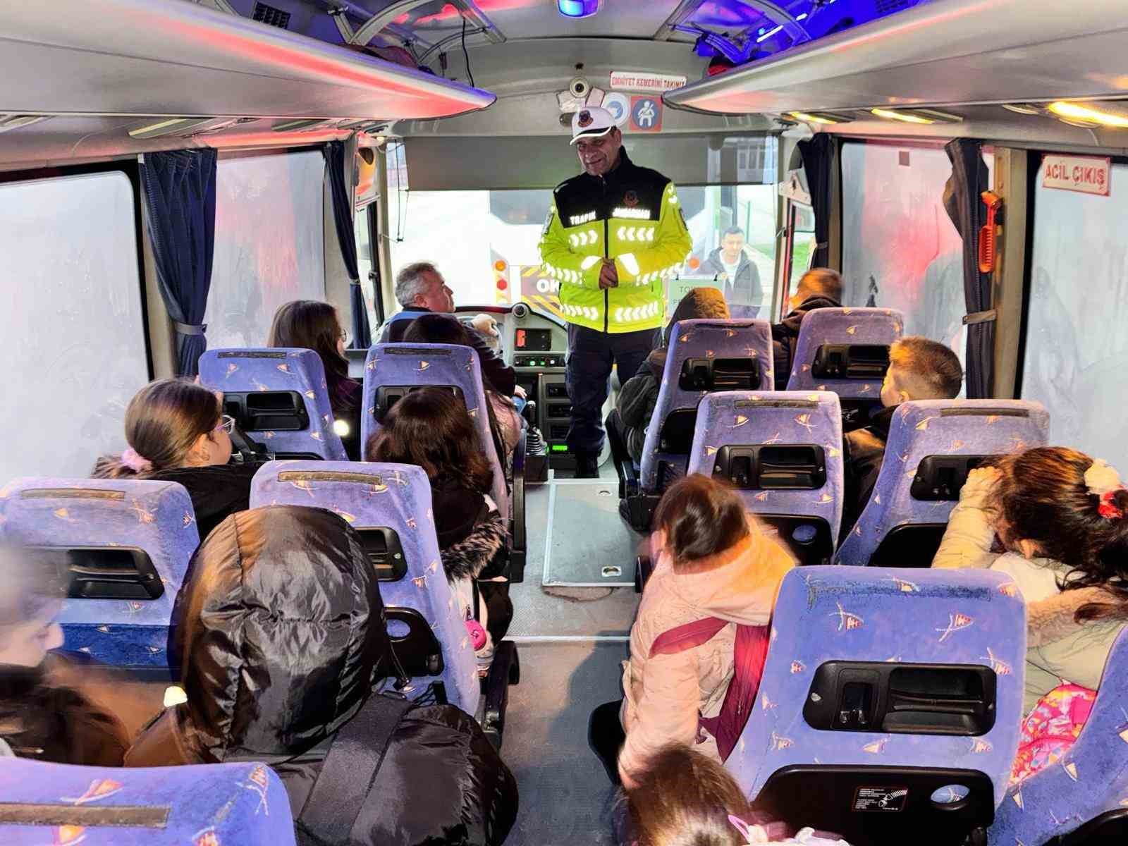 Edirne’de okul servis araçlarına denetim