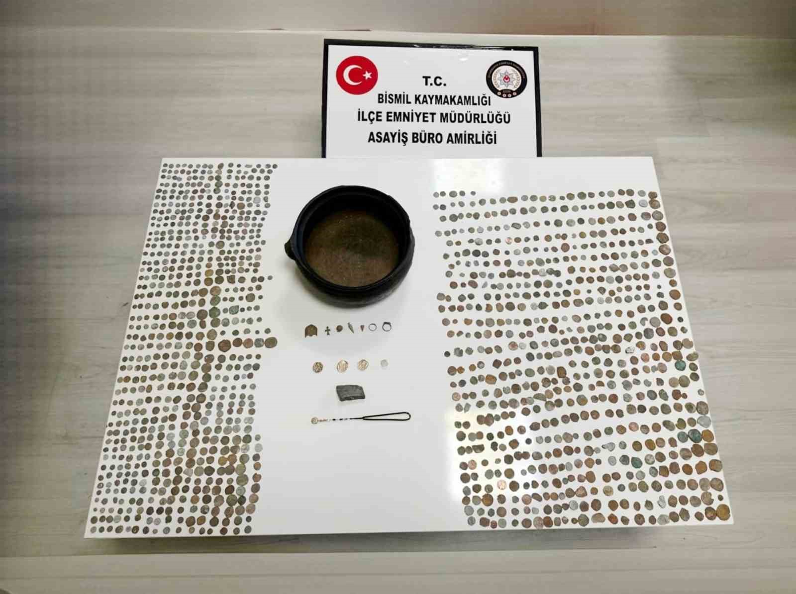 Bismil’de tarihi eser ve uyuşturucu operasyonu: 1 gözaltı