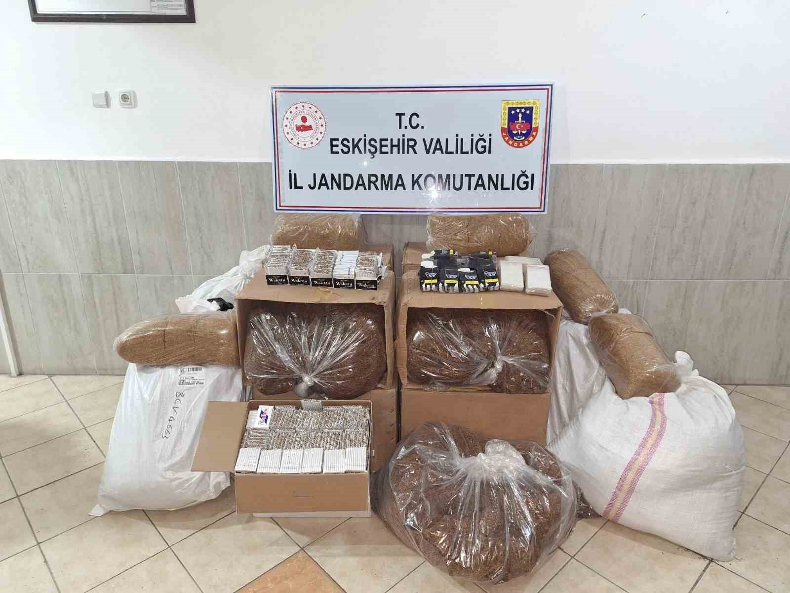 Eskişehir’de 365 kilogram kaçak tütün ele geçirildi