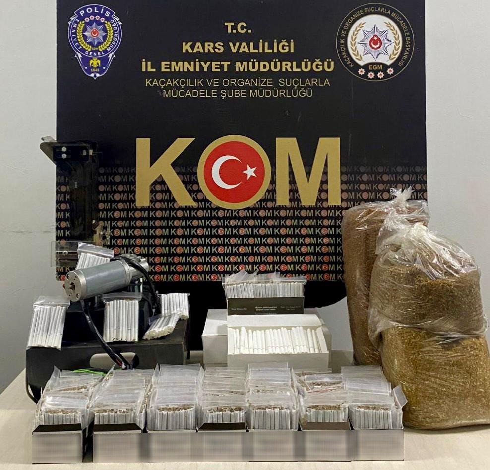 Kars’ta polisten 1 milyonluk kaçakçılık operasyonu
