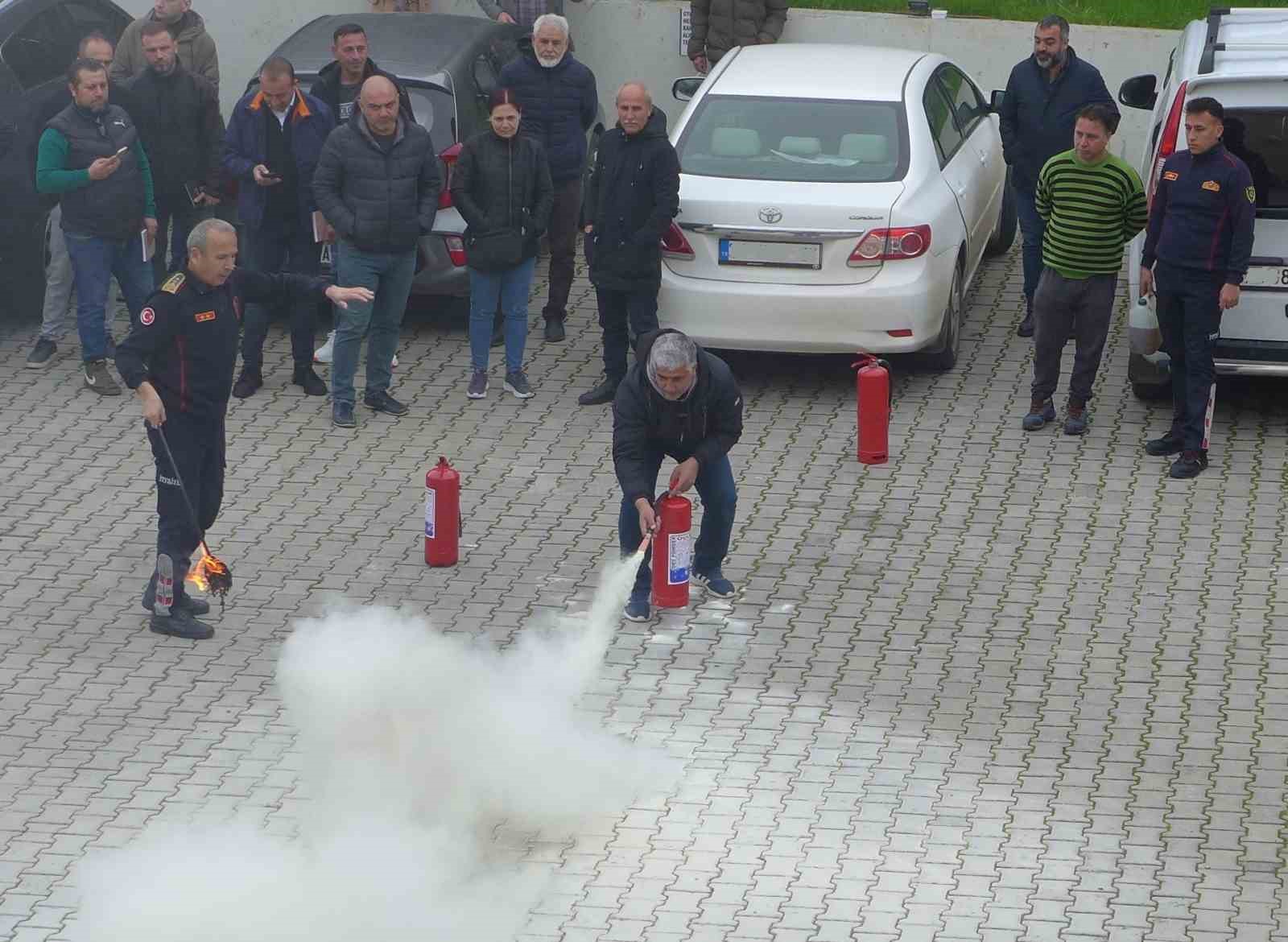 KUTO’da yangın eğitimi yapıldı
