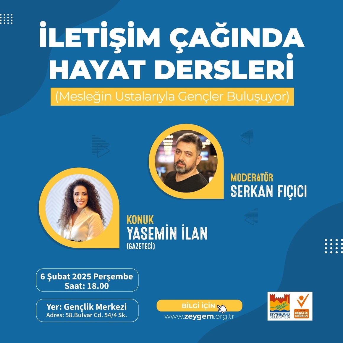 Zeytinburnu’nda gençlere artı 1 yazan seminer: ‘İletişim Çağında Hayat Dersleri’