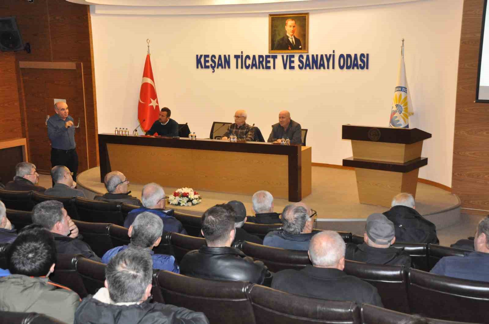 Keşan&rsquo;da "Tarla Bitkilerinde Kuraklık ve Sıcaklık Stresi" toplantısı
