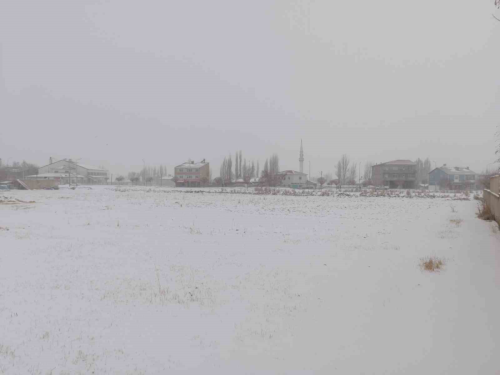 Diyadin&rsquo;de kar yağışı etkili oldu
