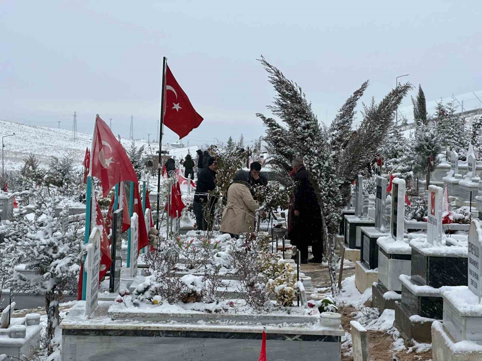 Asrın felaketinin 2’nci yıl dönümünde mezarlıkta hüzün hakim