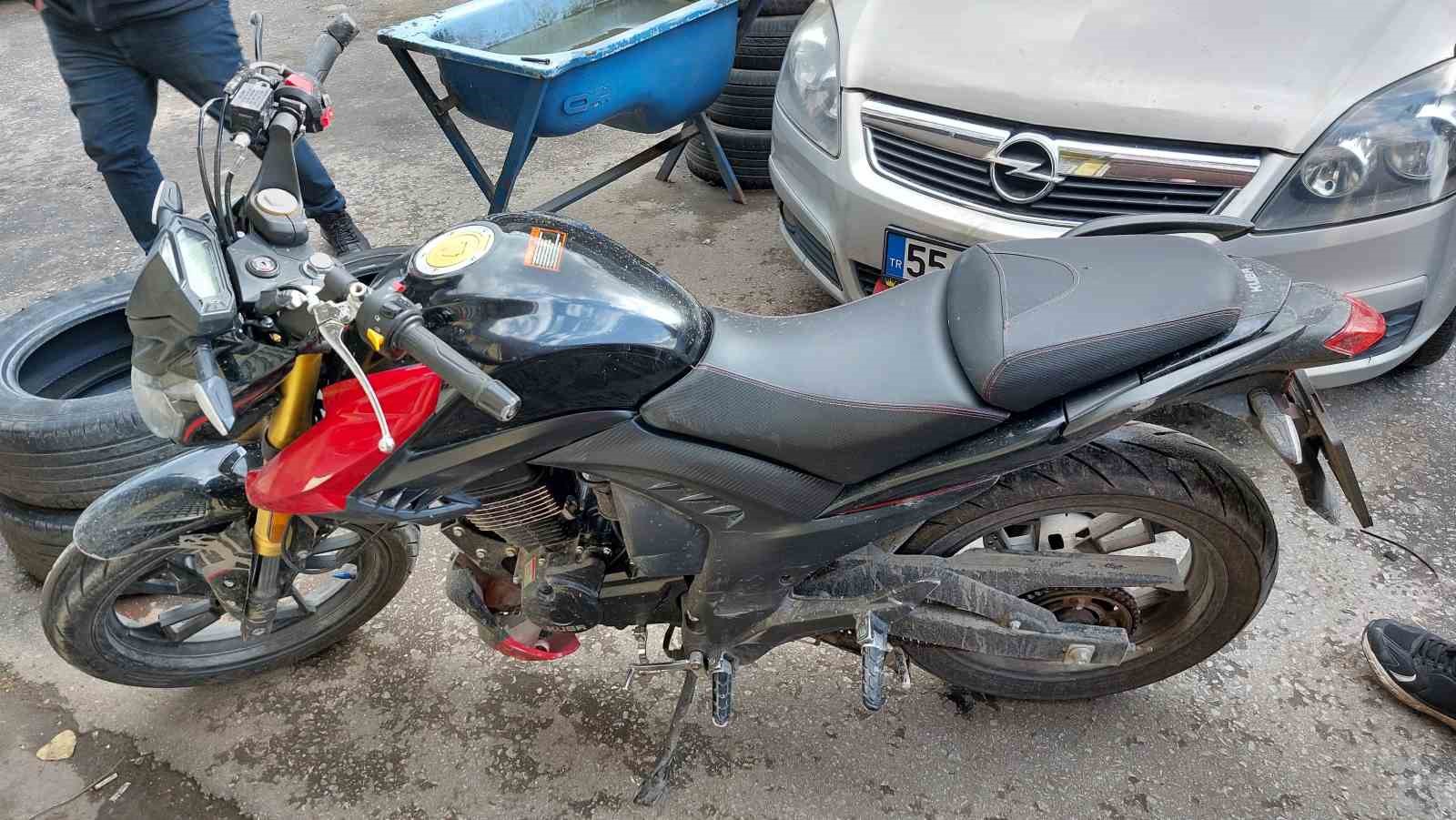 Samsun’da motosiklet kazası: 2 yaralı