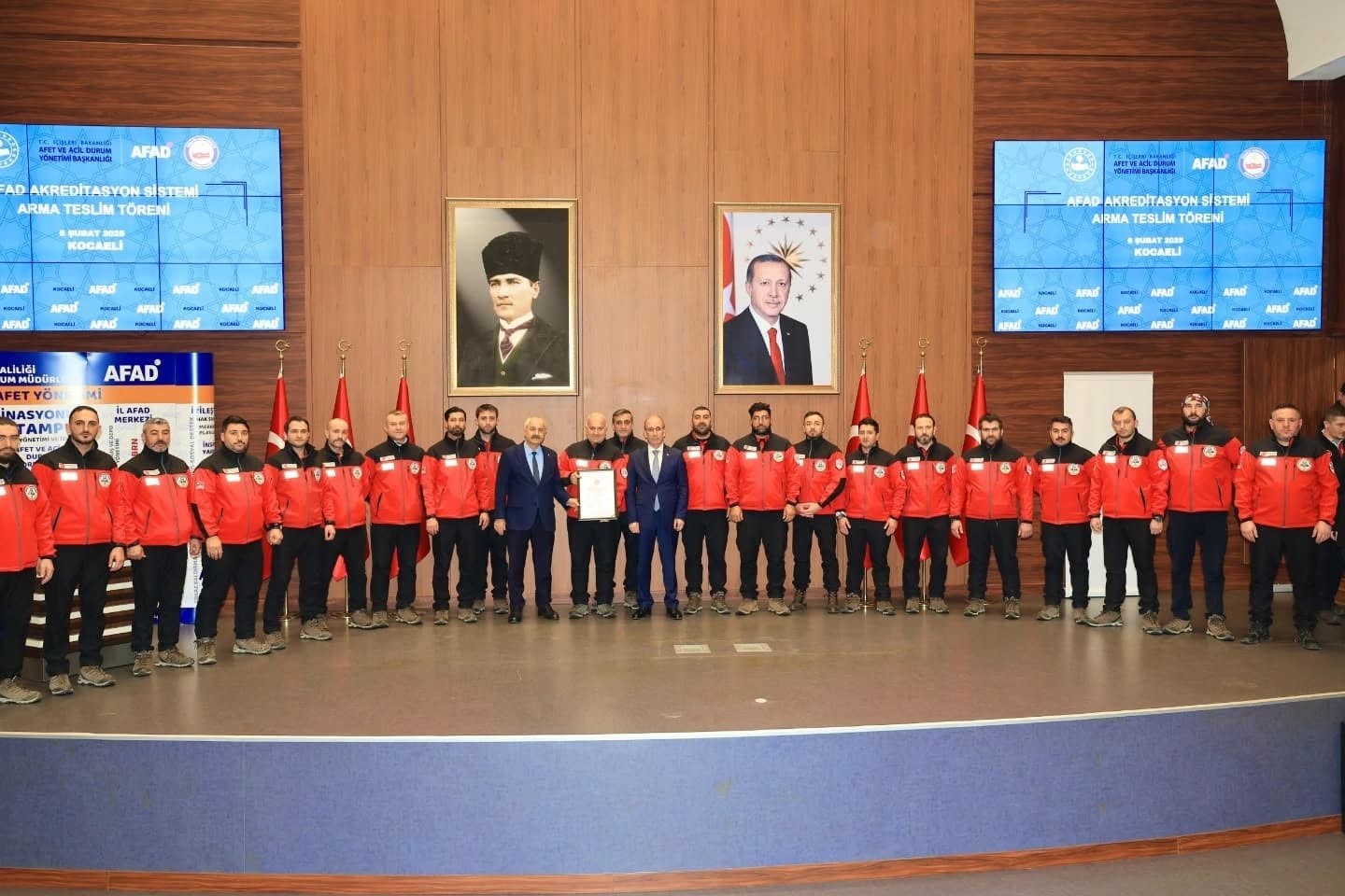 Gebze’nin kahramanları GEAK ekibine akreditasyon sertifikası
