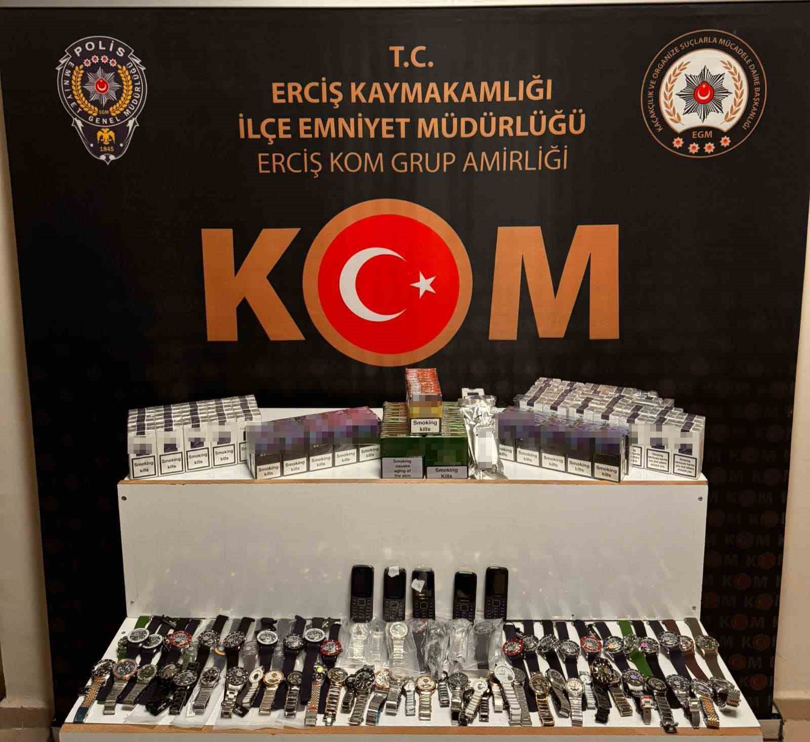 Erciş&rsquo;te ka&ccedil;ak&ccedil;ılık operasyonu
