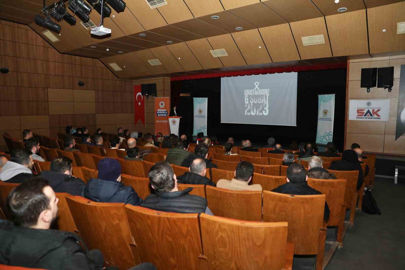 B&uuml;y&uuml;kşehir arama kurtarma ekibinden 6 Şubat anma programı
