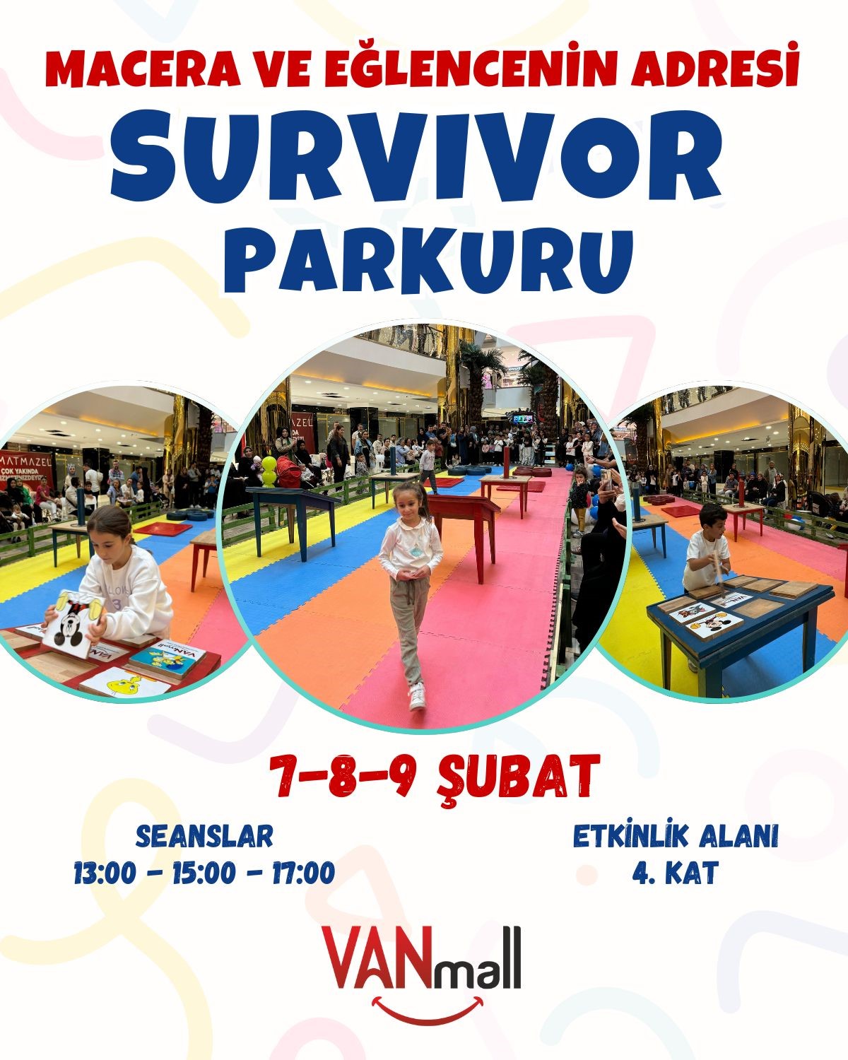 Van Mall AVM’den çocuklara survivor parkuru