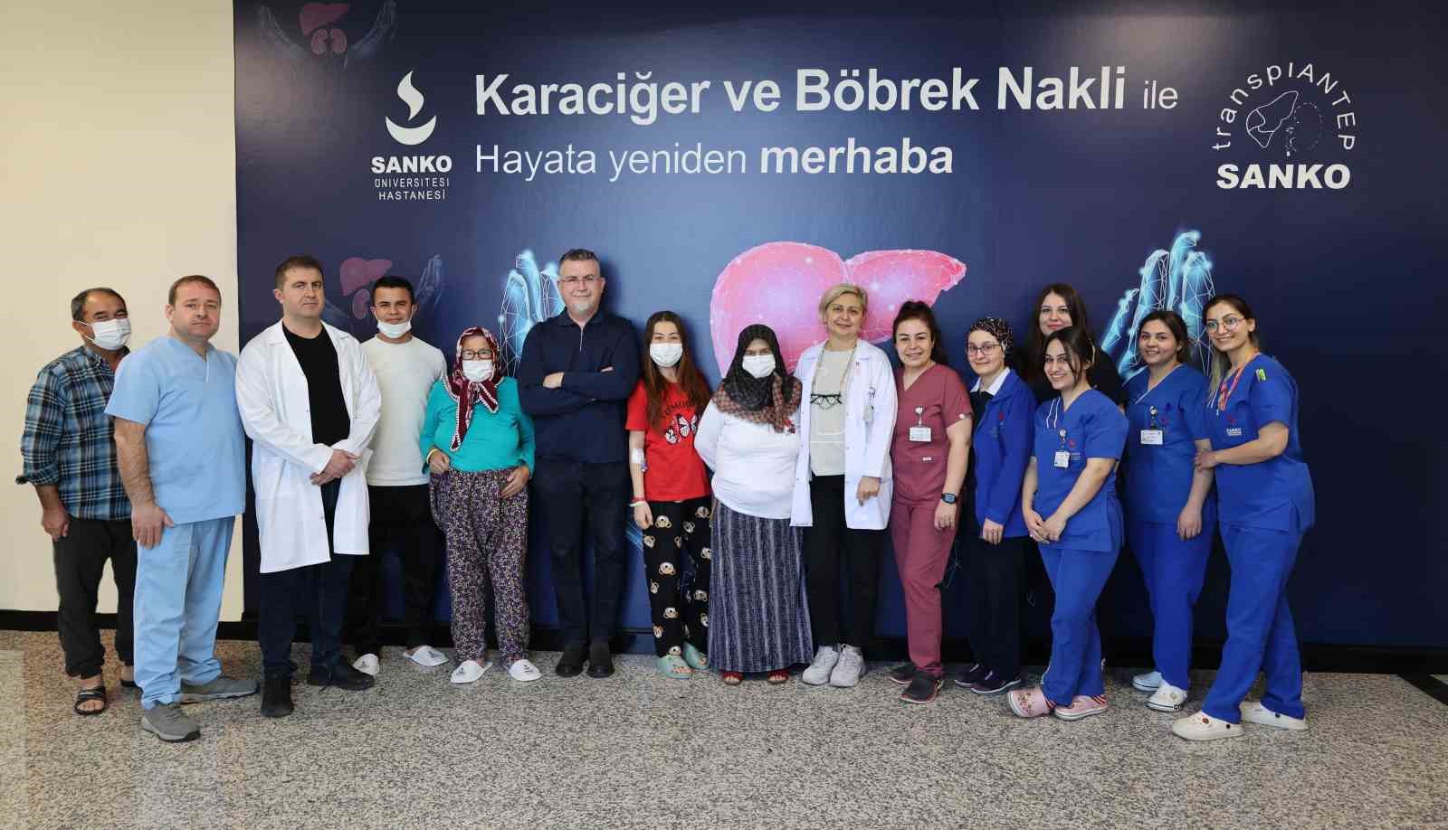 SANKO Üniversitesi Hastanesi’nde üç hasta kadavradan böbrek nakliyle yaşama tutundu