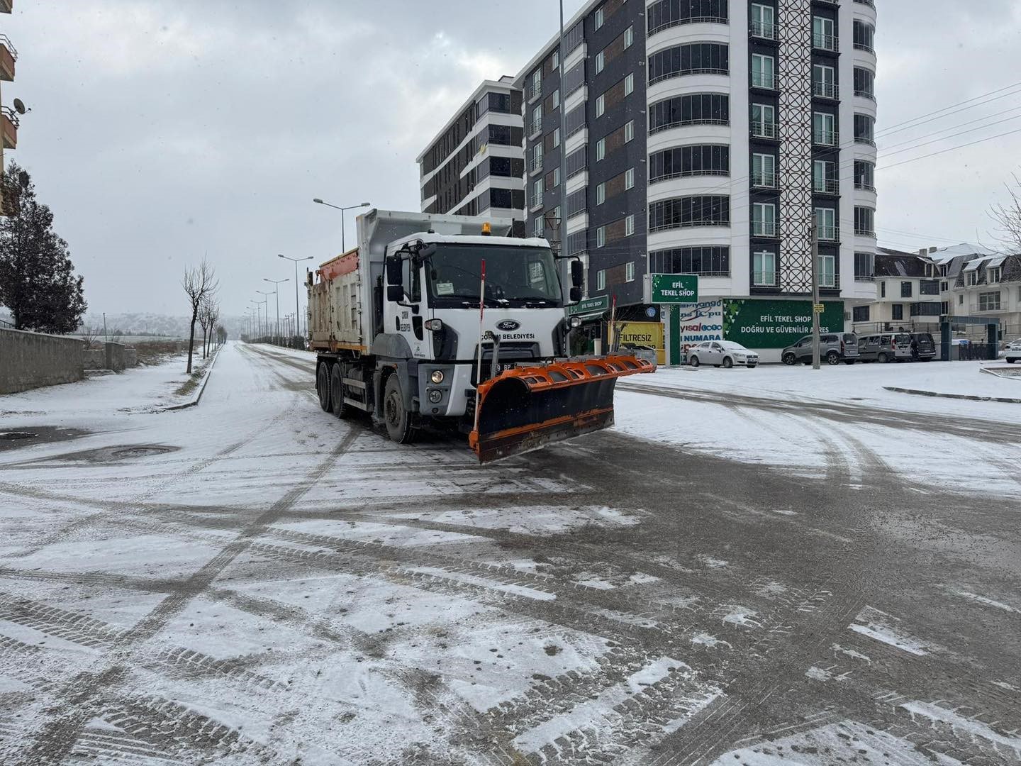 Çorum’da kar yağışı etkili oldu
