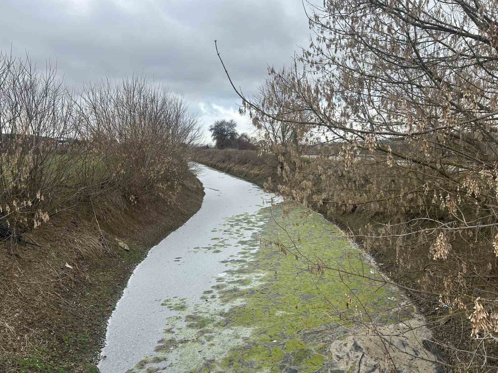 Eskişehir&rsquo;de sulama kanalları buz tuttu
