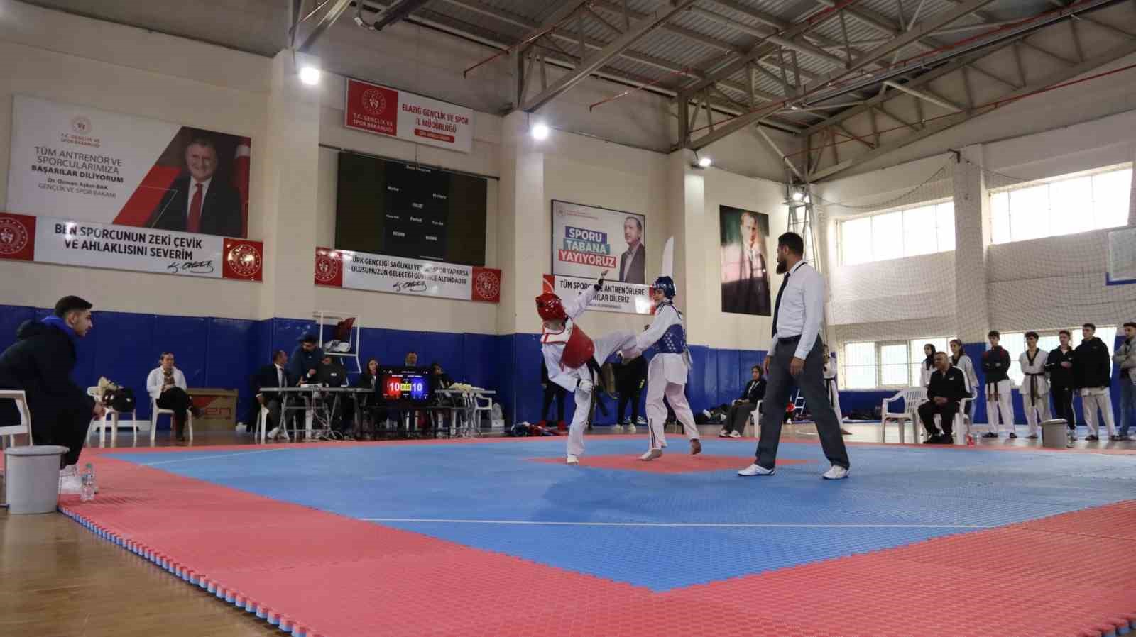 Elazığ’da gençler taekwondo müsabakaları yapıldı
