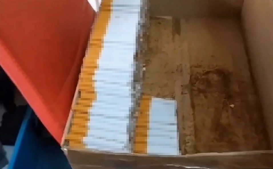 Kütahya’da piyasa değeri 2 milyon lira olan kaçak sigara ele geçirildi