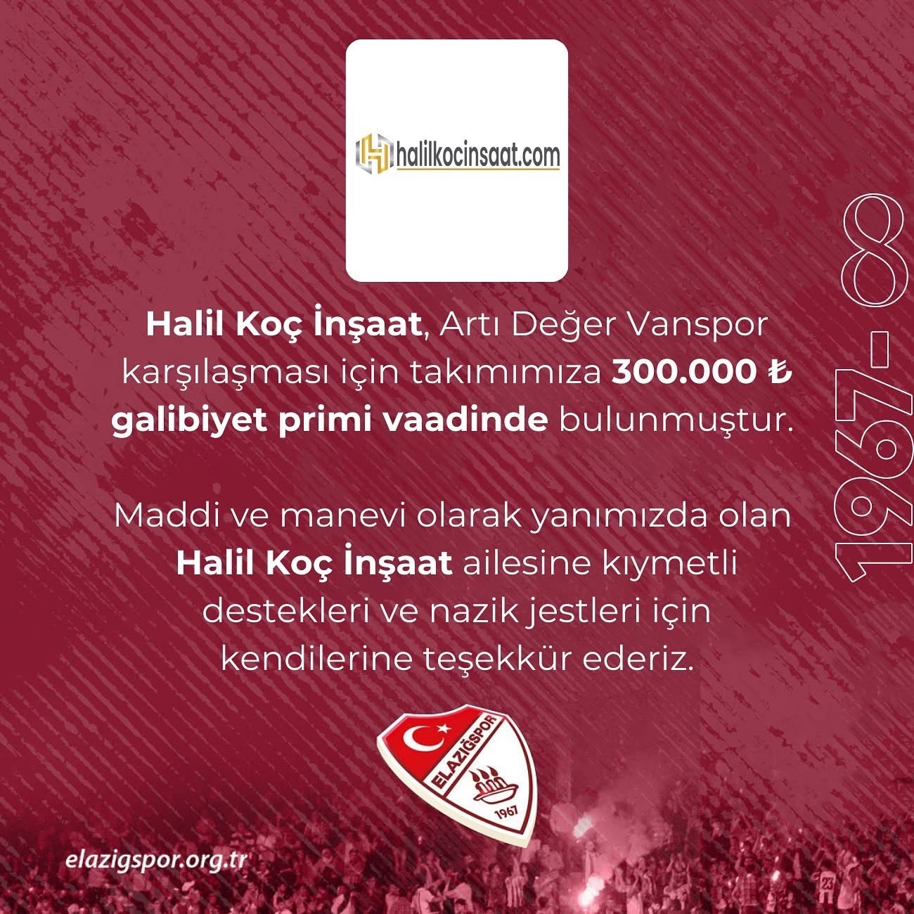 Elazığspor’a prim dopingi