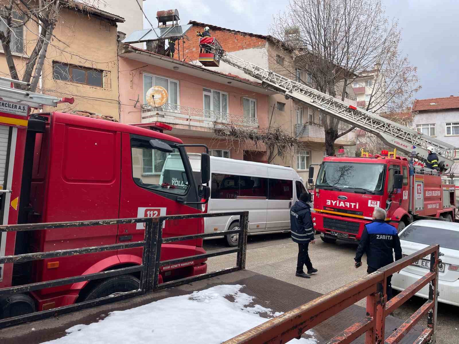Bilecik&rsquo;te bacı yangınında anında m&uuml;dahaleyle s&ouml;nd&uuml;r&uuml;ld&uuml;
