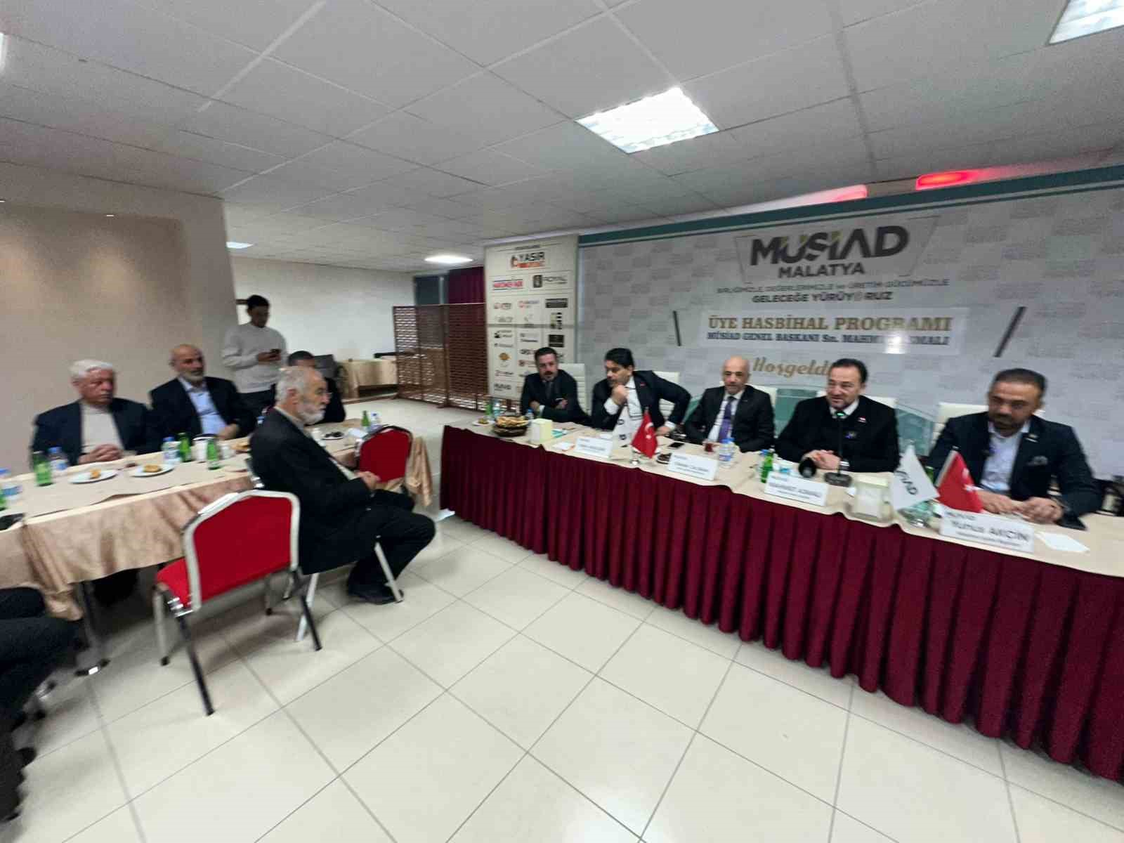 M&Uuml;SİAD Genel Başkanı Mahmut Asmalı Malatya&rsquo;da &uuml;yelerle buluştu
