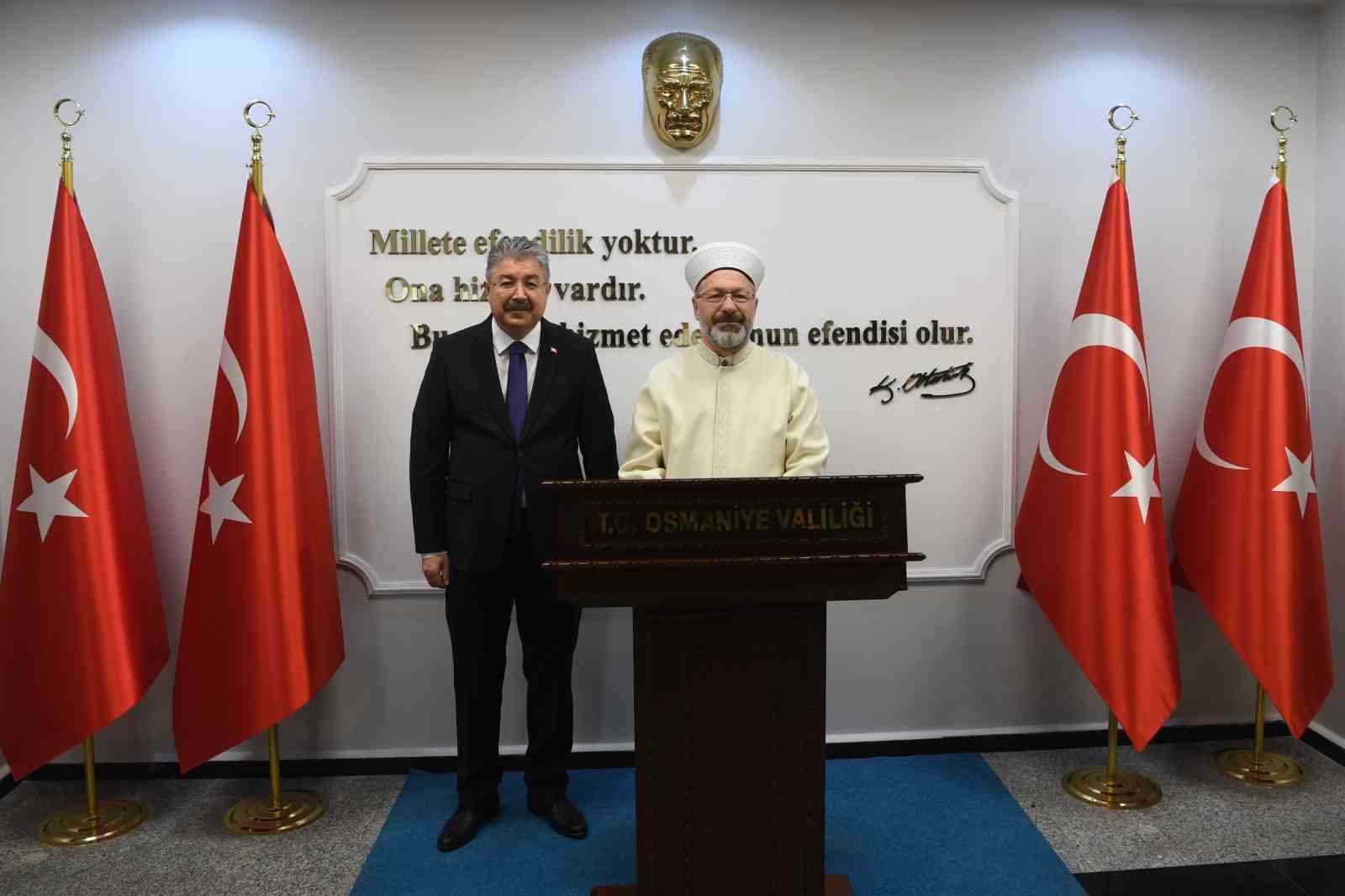Diyanet İşleri Başkanı Erbaş, Osmaniye&rsquo;de
