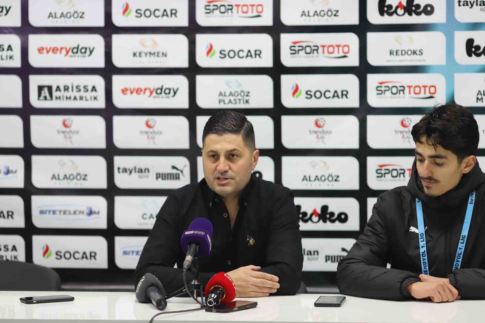 Iğdır FK - Pendikspor maçının ardından