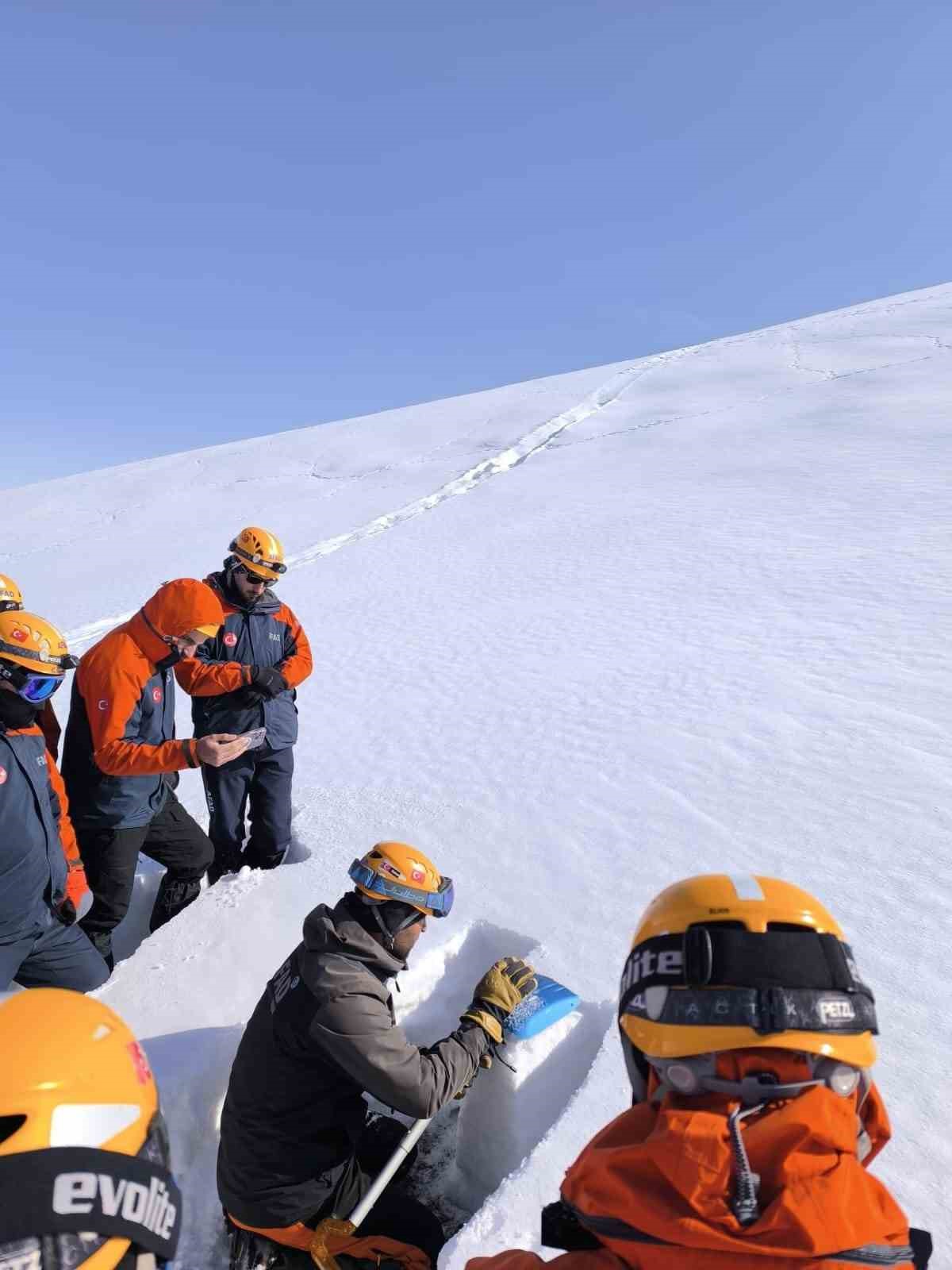 Van’da "Çığda Arama Kurtarma Tatbikatı" yapıldı
