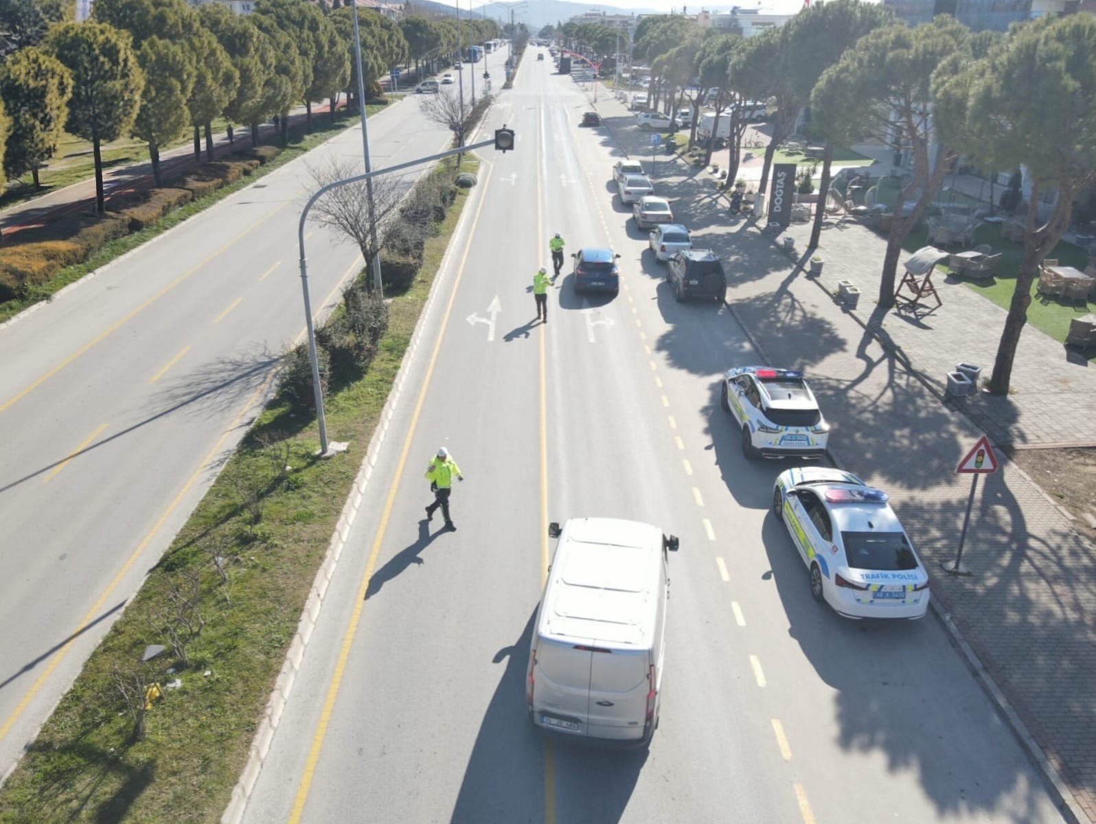 Muğla’da drone destekli trafik denetimi