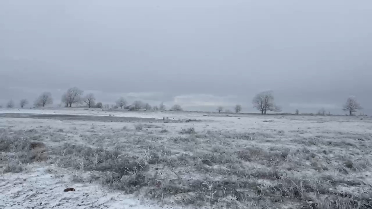 Tekirdağ’ın yüksek kesimleri beyazla örtündü