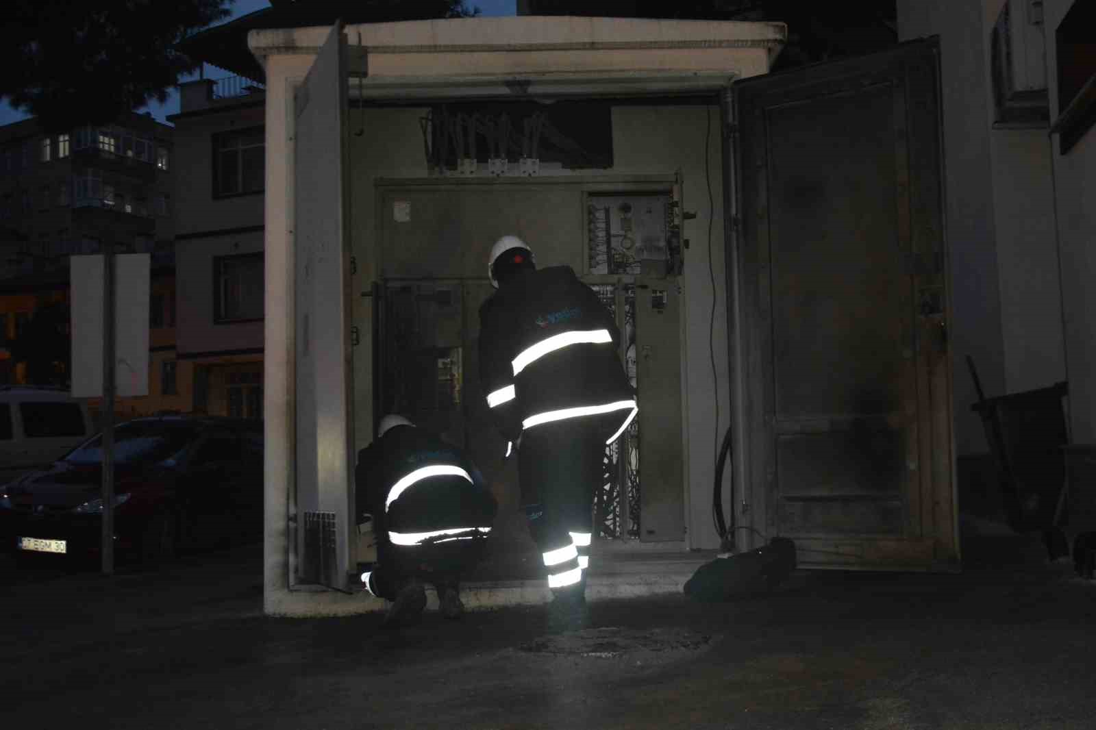 Ünye’de trafoda yangın