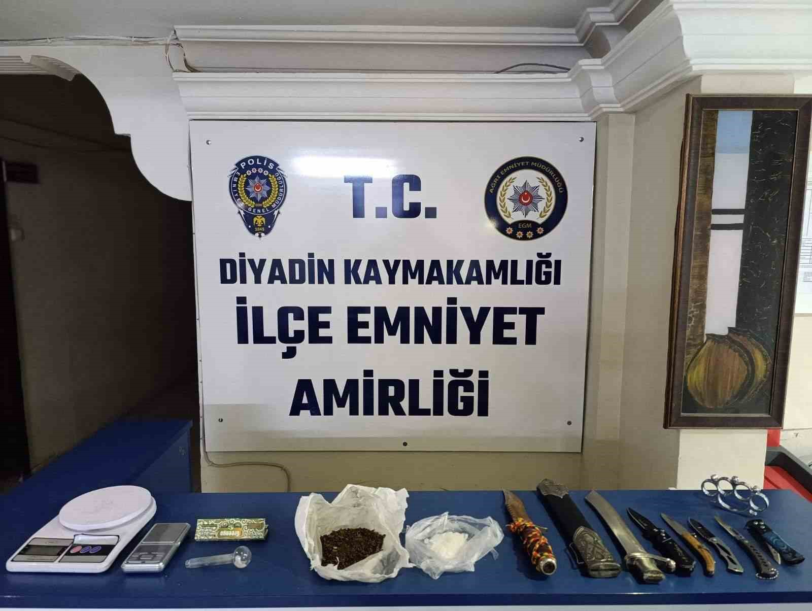 Ağrı’da uyuşturucu operasyonunda 1 kişi tutuklandı