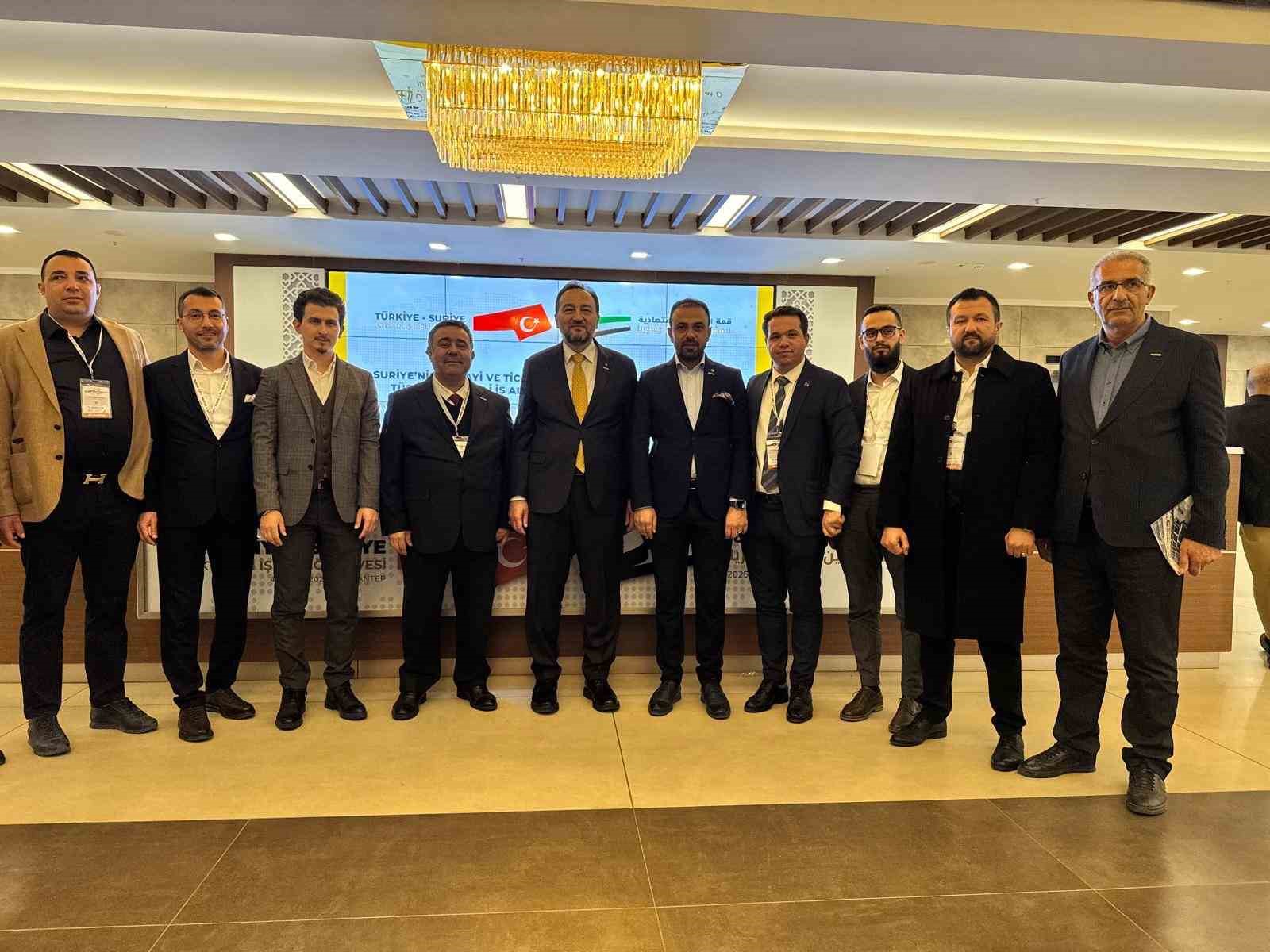 MÜSİAD Malatya, Türkiye-Suriye ekonomik iş birliği Zirvesi’nde temaslarda bulundu