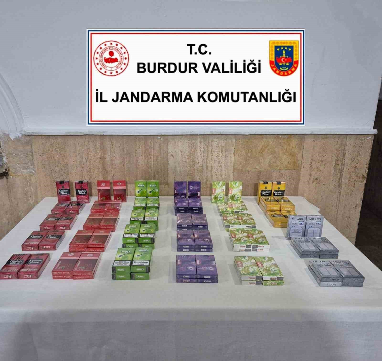 Burdur’da kaçakçılık ve uyuşturucu operasyonları: 2 tutuklama
