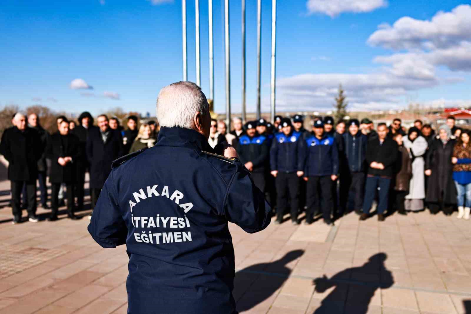 Gölbaşı Belediyesi’nden personeline yangın tatbikatı eğitimi
