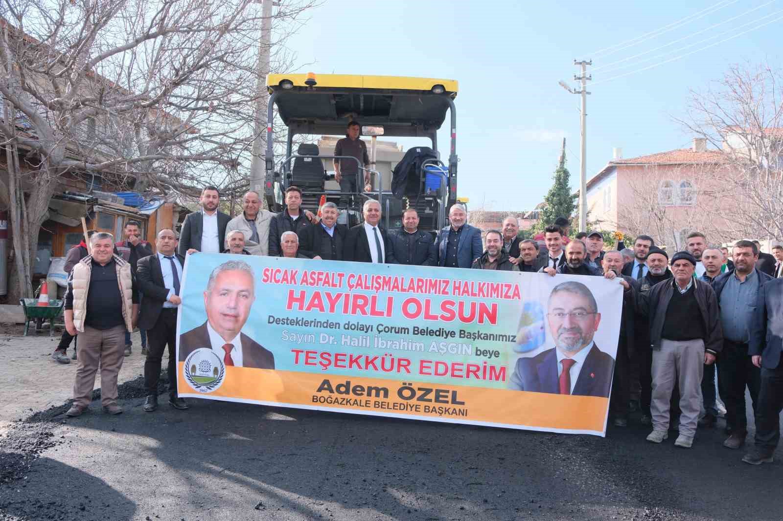 Çorum Belediyesi’nden ilçelere büyük destek