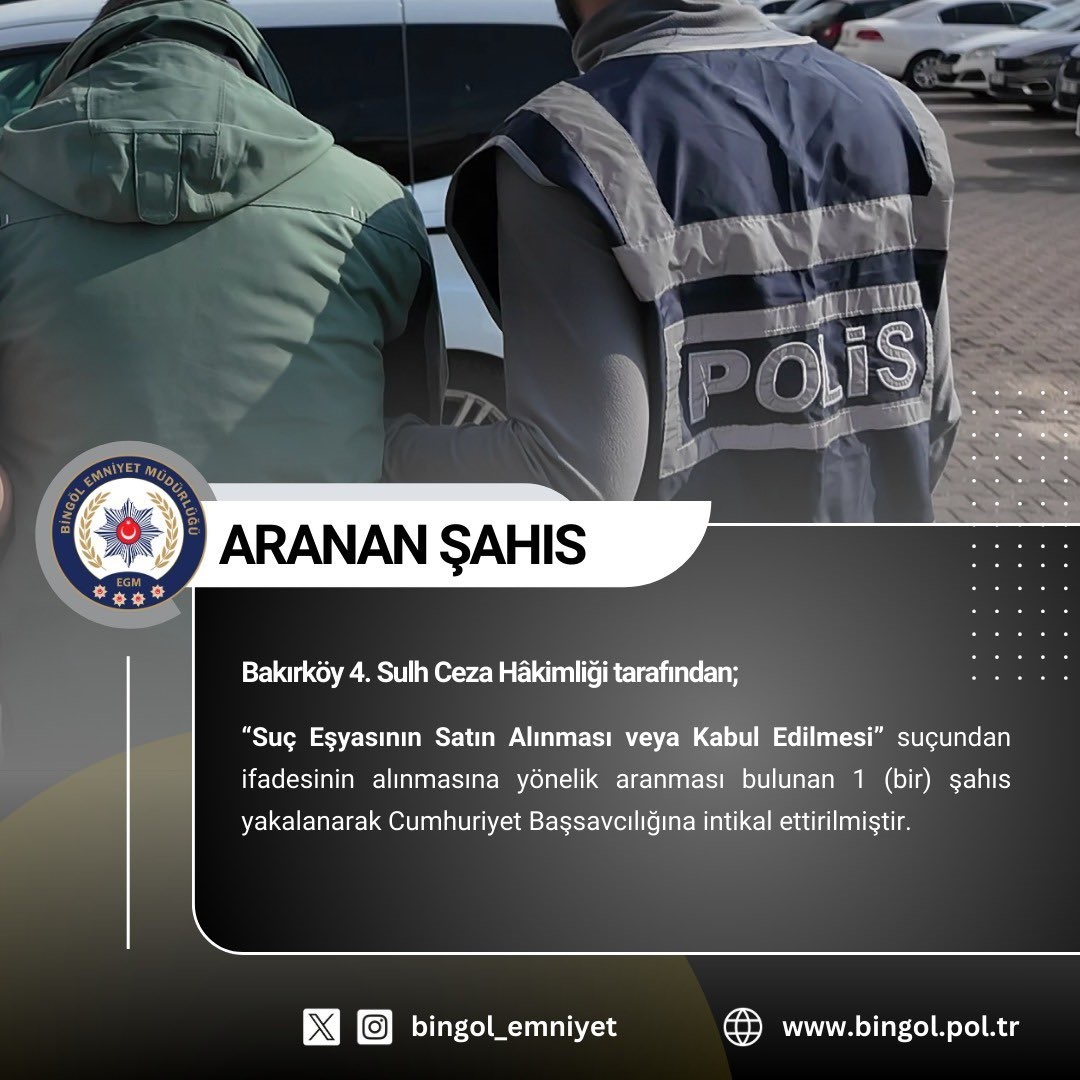 Bing&ouml;l&rsquo;de haklarında arama kararı bulunan 4 kişi yakalandı
